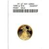 Image 1 : 1999-W Gold Eagle $10 ANACS PF67HCAM