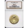 Image 1 : 1986 Eagle Gold $25 NGC MS67