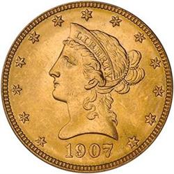 1907 Liberty $10 PCGS MS63