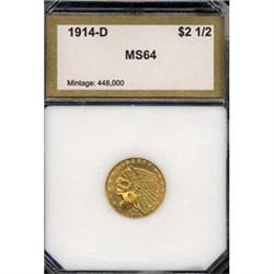 1914-D $2.50 MS63