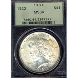 1923 $1 PCGS MS64