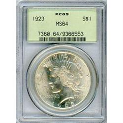 1923 $1 PCGS MS64