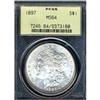 Image 1 : 1897 $1 PCGS MS64