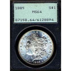 1885 $1 PCGS MS64