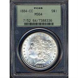 1884-CC $1 PCGS MS64