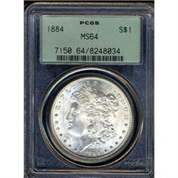 1884 $1 PCGS MS64