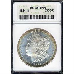 1884 $1 ANACS MS65DMPL