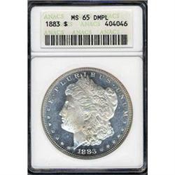 1883 $1 ANACS MS65DMPL