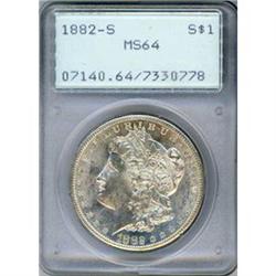 1882-S $1 PCGS MS64