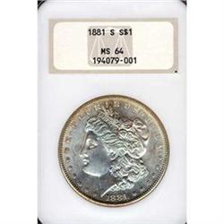 1881-S $1 PCGS MS64