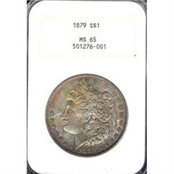 1879 $1 NGC MS65