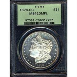 1878-CC $1 PCGS MS62 DMPL