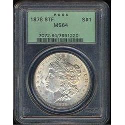 1878 8TF $1 PCGS MS64