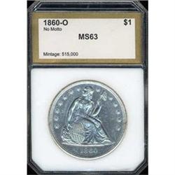 1860-O $1 MS60+