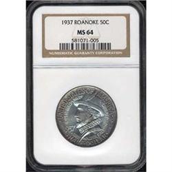 1937 Roanoke 50c NGC MS64