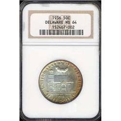 1936 Delaware 50c NGC MS64