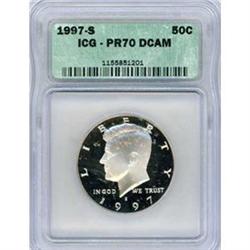 1997-S 50c ICG PF70DCAM