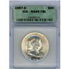 Image 1 : 1957-D 50c ICG MS65FBL