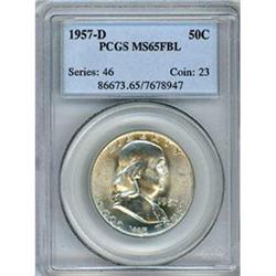 1957-D 50c NGC MS65FBL