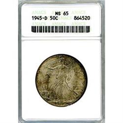 1945-D 50c ANACS MS65