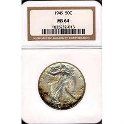 1945 50c NGC MS64