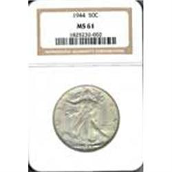1944 50c NGC MS61