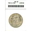 Image 1 : 1941-D 50c ANACS MS65