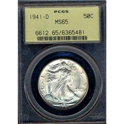 1941-D 50c PCGS MS65