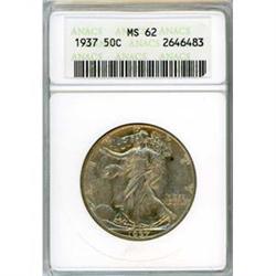 1937 50c ANACS MS62