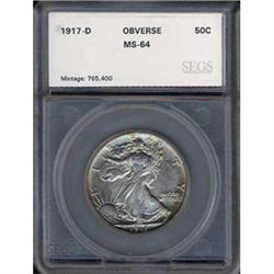1917-D 50c Obv MS63