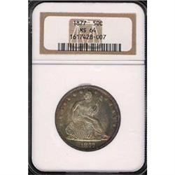 1877 50c NGC MS64