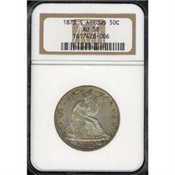 1873-S Arrows 50c NGC AU58