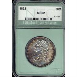 1832 50c MS60+ (Numistrust MS62)