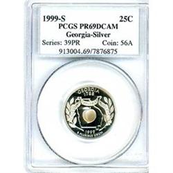 1999-S Georgia Silver 25c PCGS PF69DCAM