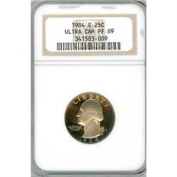 1984-S 25c NGC PF69UCAM