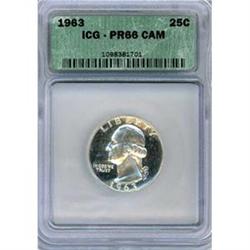 1963 25c ICG PF66 Cameo
