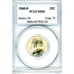 1960-D 25c PCGS MS65