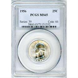 1956 25c PCGS MS65