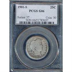 1901-S 25c PCGS G6