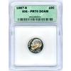 Image 1 : 1987-S 10c ICG PF70DCAM