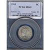 Image 1 : 1911 5c PCGS MS65
