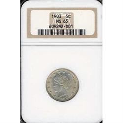 1903 5c NGC MS65