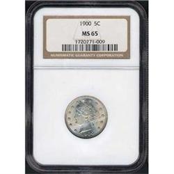 1900 5c NGC MS65