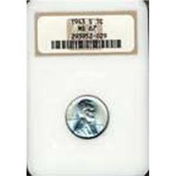 1943-S 1c NGC MS67