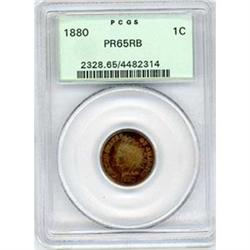 1880 1c PCGS PF65