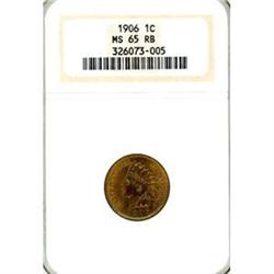 1906 1c NGC MS65RB