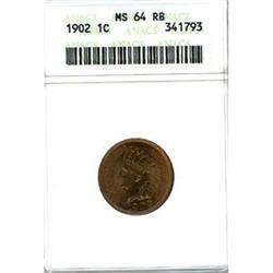 1902 1c ANACS MS64RB