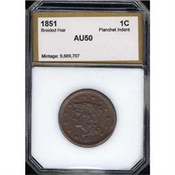 1851 1c EF45
