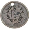 Image 1 : 1849 Braided Hair Large Cent, Counter-Stamped "DEVINS & BOLTON / MONTREAL."