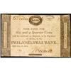 Image 1 : Philadelphia, PA, The Philadelphia Bank, 6-1/4¢, Dec. 20, 1814, Fine.